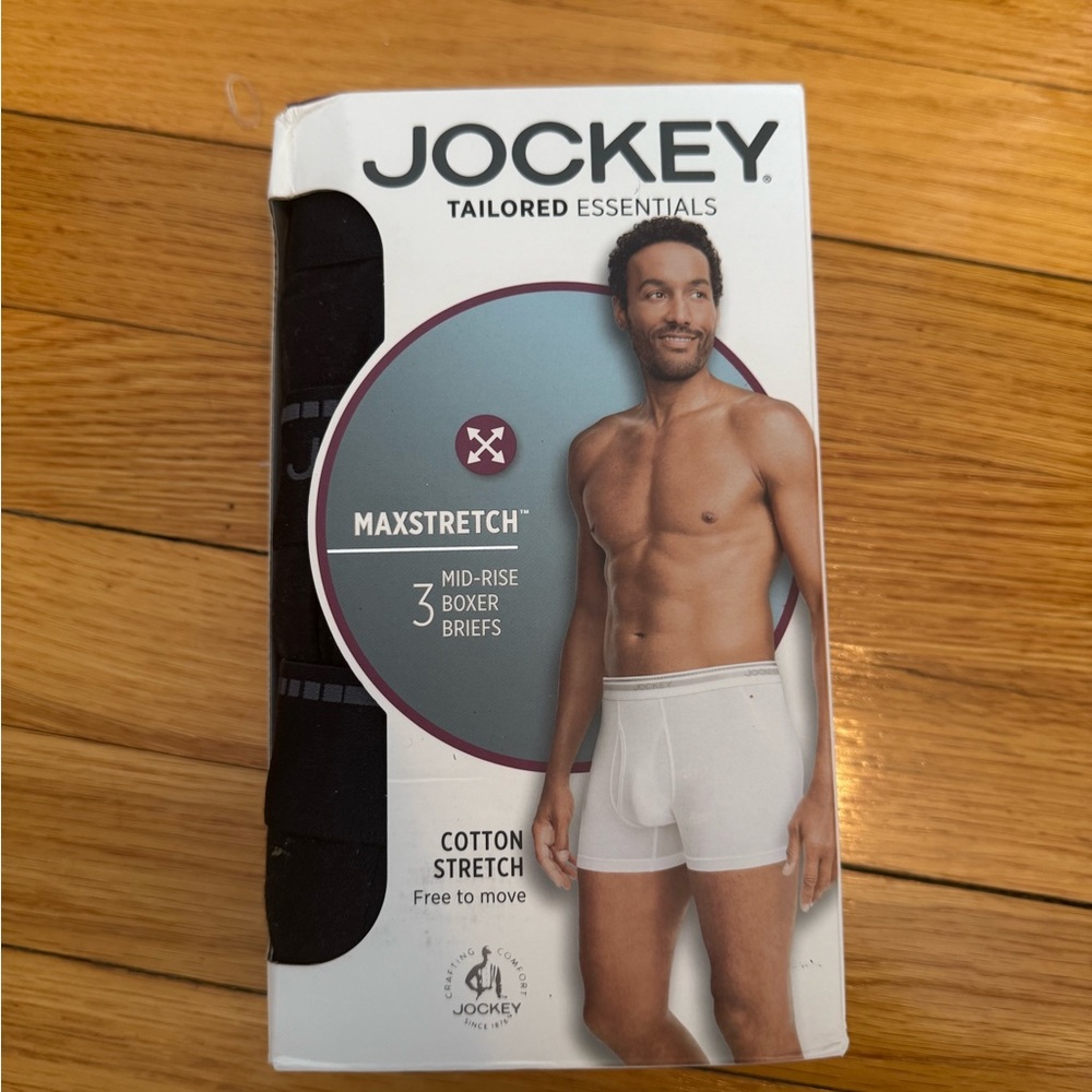 Jockey Men's Black Boxer Briefs